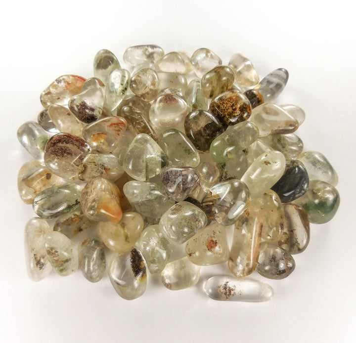 Bulk Wholesale Lot 1 LB - Quartz with Inclusions - One Pound Tumbled Polished Stones Natural Gemstones Crystals Inclusions