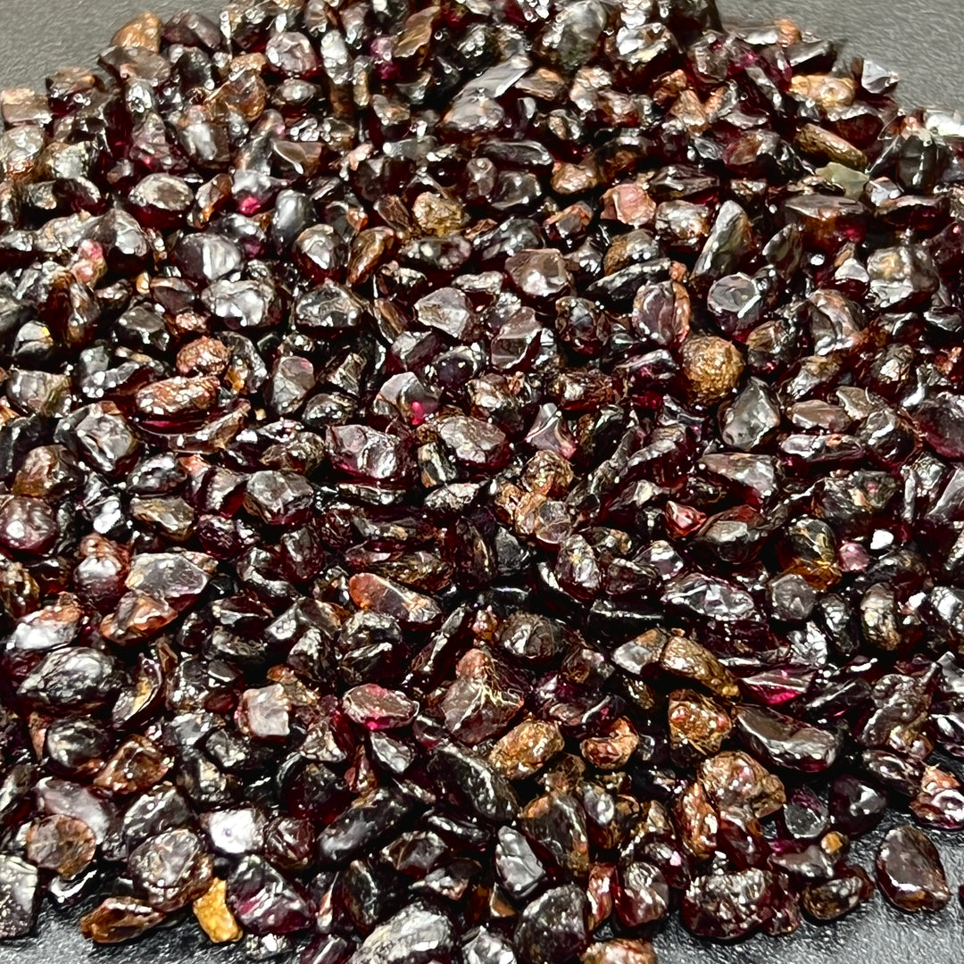 Red Garnet Tumbled Small Chips (1/2 lb)(8 oz) Half Pound Bulk Wholesale Lot Raw Gemstones