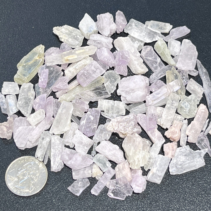 Kunzite Rough Raw Crystals (By The Ounce Or Pound)(UV Reactive)