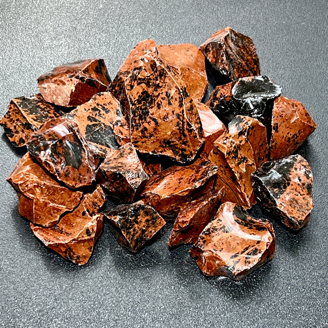 Mahogany Obsidian Rough (1 LB) One Pound Bulk Wholesale Lot Raw Natural Gemstones Healing Crystals And Stones