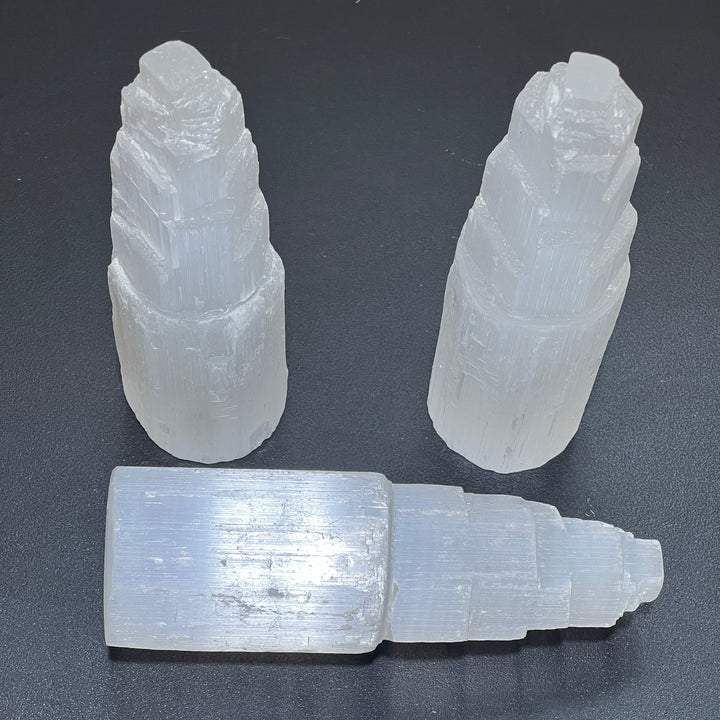 Selenite Crystal Tower Large Standing Rough Raw Natural Healing Crystals And Stones Cleansing Charging
