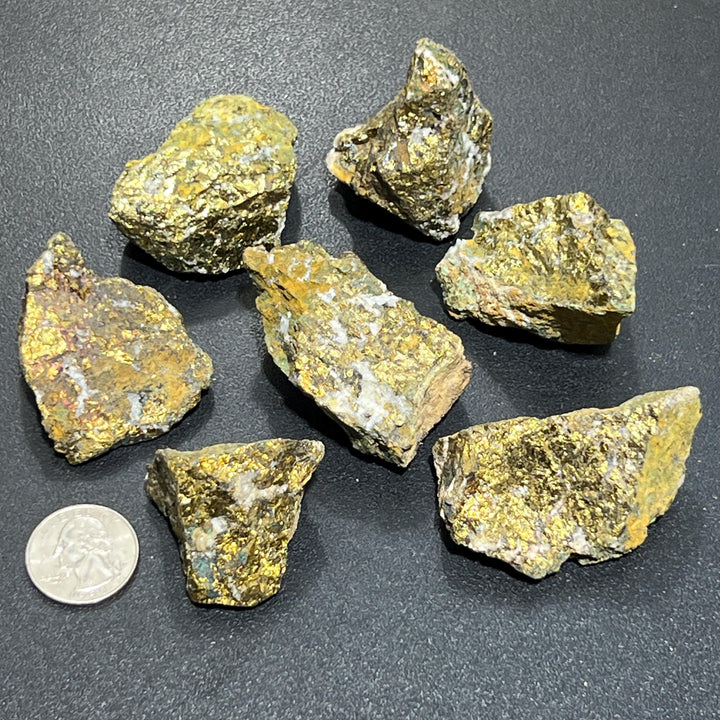 Gold Chalcopyrite Ore Rough Raw Stones (By The Piece Or Pound)