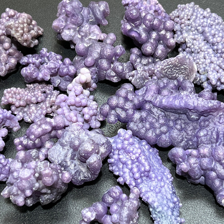 Purple Grape Agate Crystal Clusters (By The Piece Or Gram) Rough Crystals Wholesale