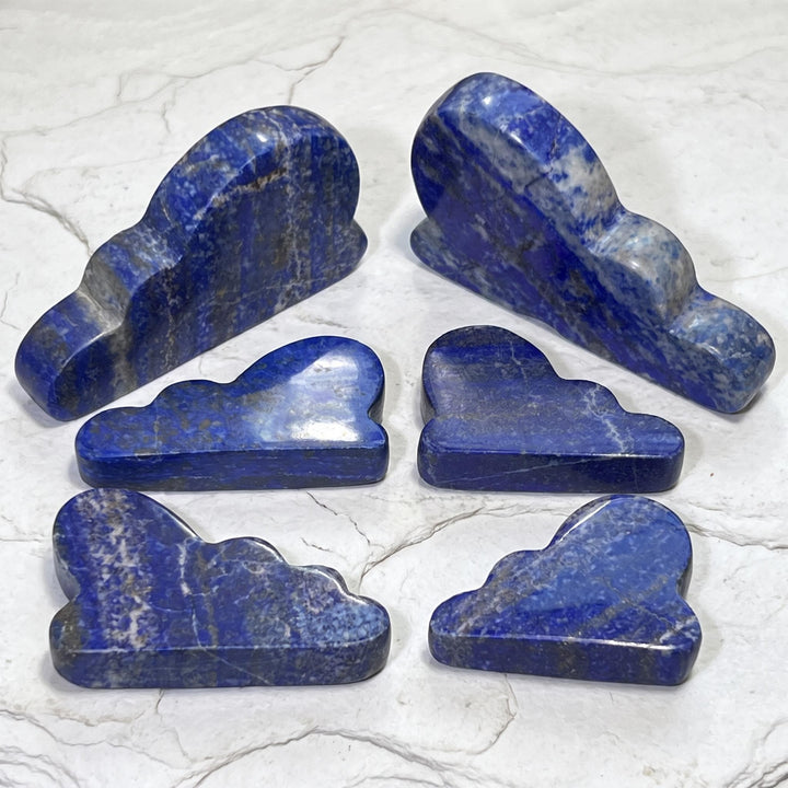Lapis Lazuli Cloud Carving Blue Gemstone (UV Reactive)