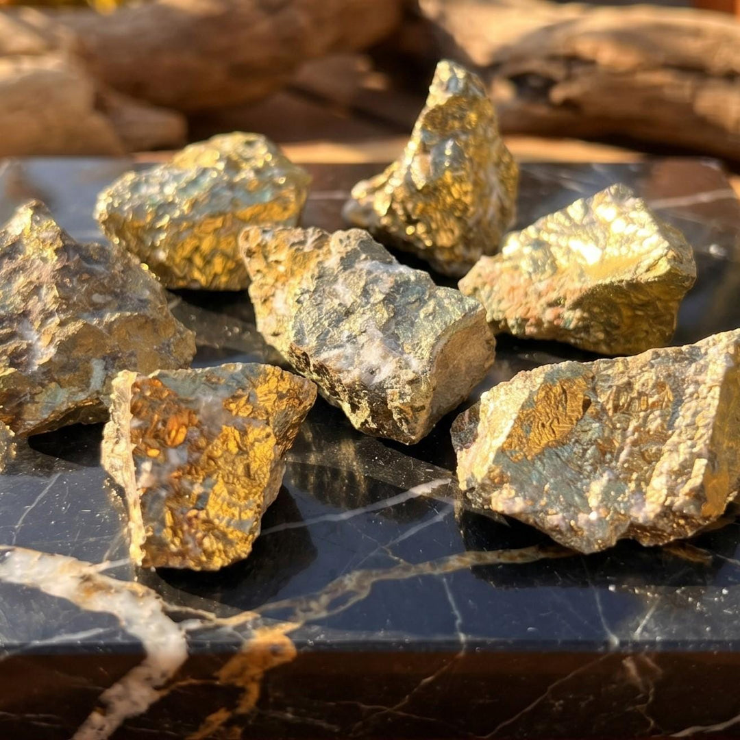 Gold Chalcopyrite Ore Rough Raw Stones (By The Piece Or Pound)