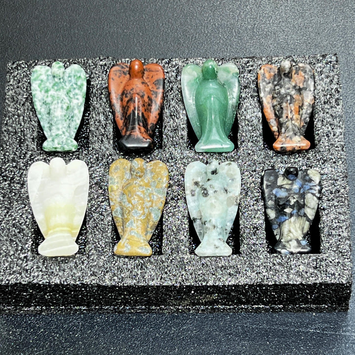 Assorted Angel Crystal Carvings (8 Pieces)