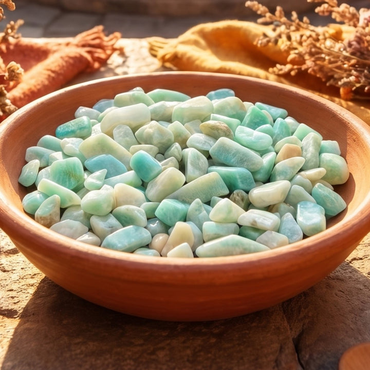 Small Tumbled Amazonite Stones (By The Ounce or Pound)