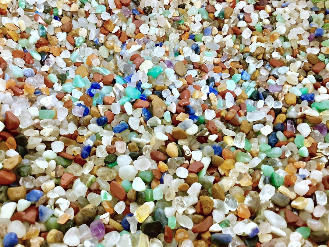 Gemstone Mix 6-8mm (1/2 lb) 8 oz Bulk Wholesale Lot Half Pound Tumbled Polished Stones Natural Gemstones Crystals