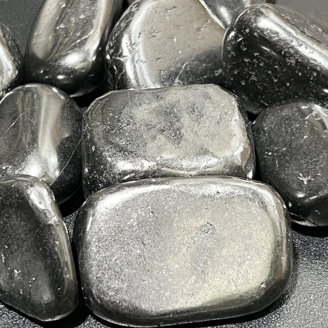 Shungite Large Tumbled (1 Kilo)(2.2 LBs) Bulk Wholesale Lot Polished Natural Gemstones