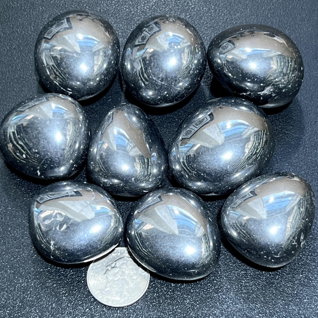 Large Silver Silicon Metaloid Terahertz Crystal Tumbled Stones (By The Piece Or Pound)