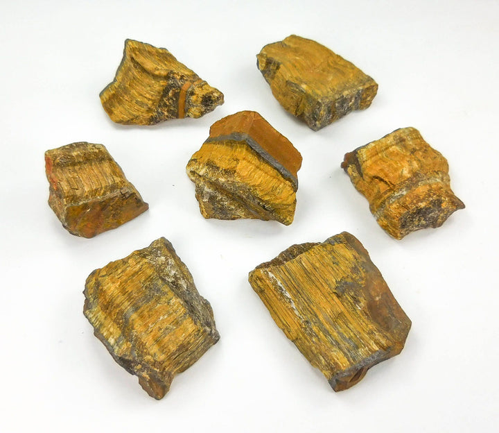 Rough Tigers Eye (1/2 lb) 8 oz Bulk Wholesale Lot Half Pound Polished Stones Natural Gemstones Crystals