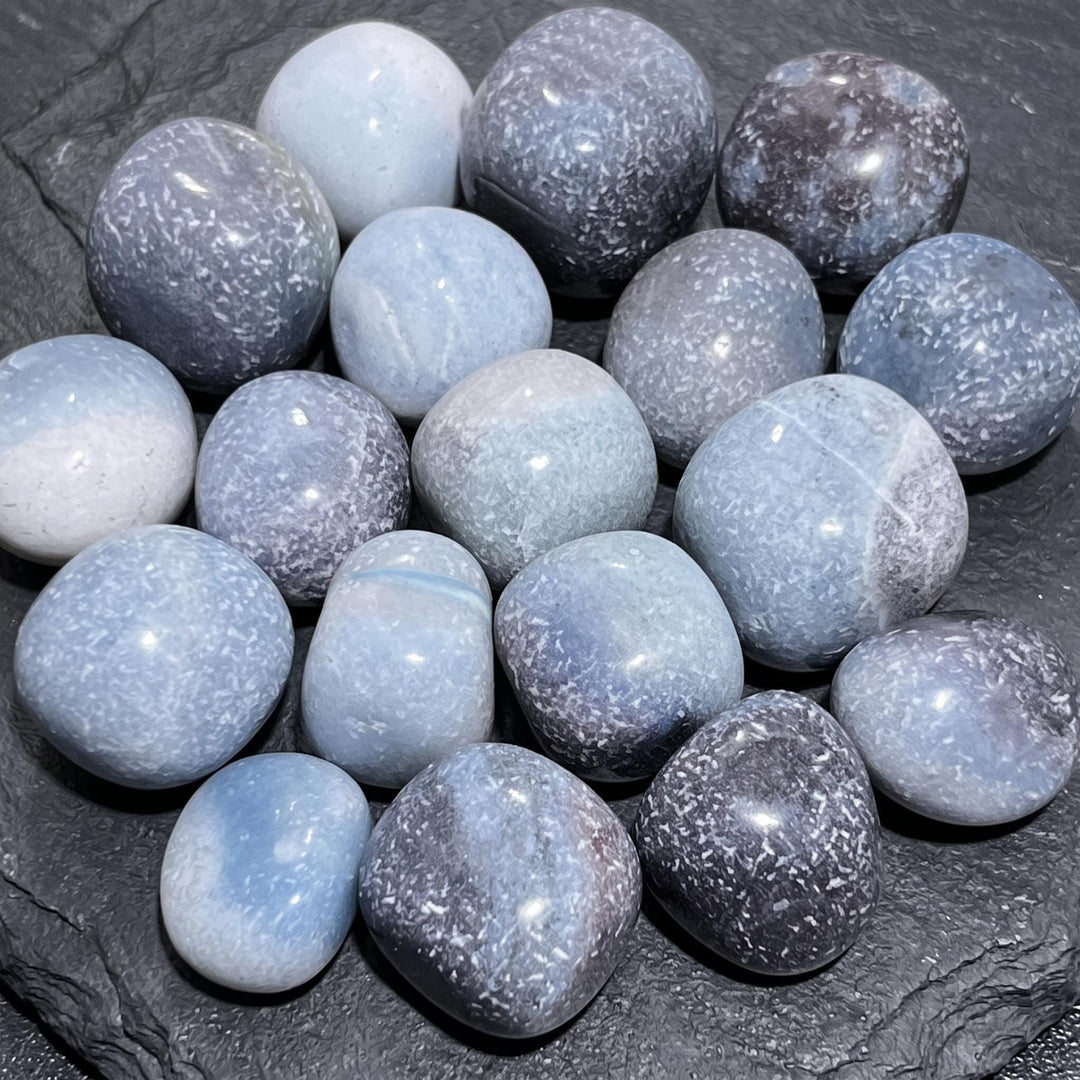 Blue Trolleite Tumbled Stones (By The Piece or Pound)