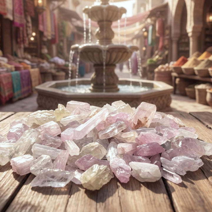 Kunzite Rough Raw Crystals (By The Ounce Or Pound)(UV Reactive)