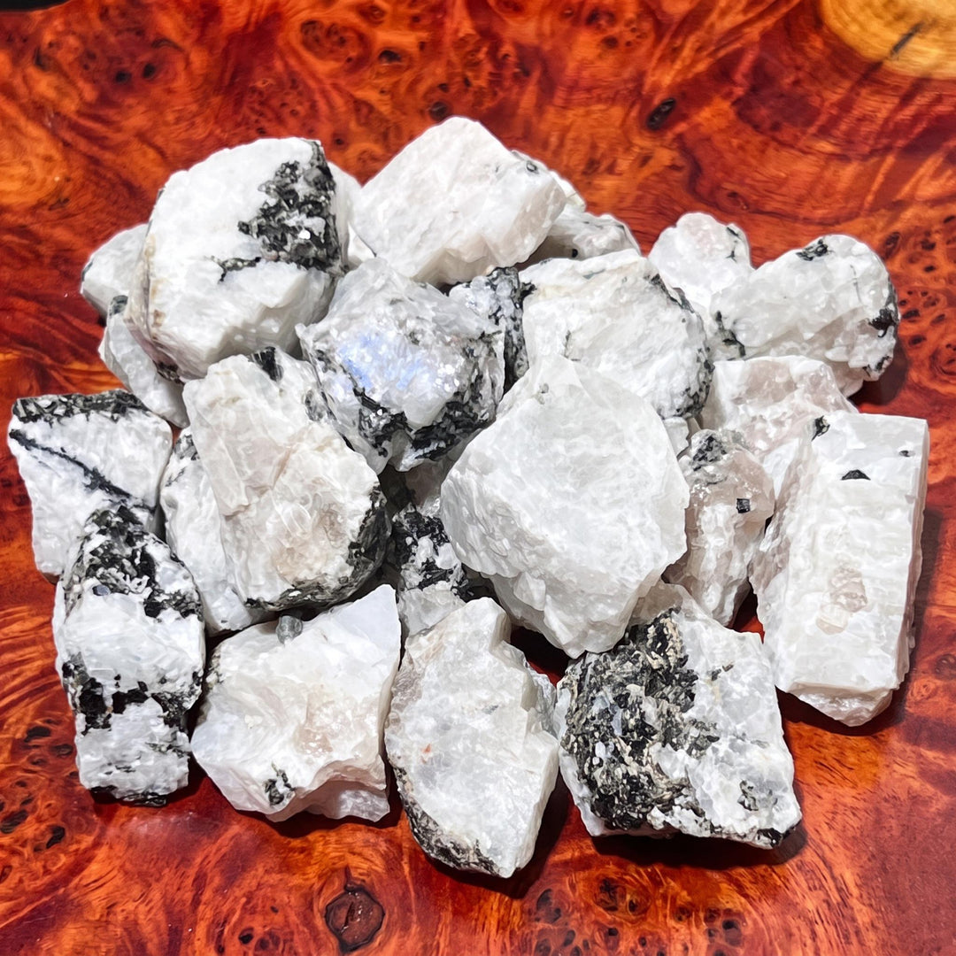 Rainbow Moonstone Rough Stones (By The Piece or Pound)