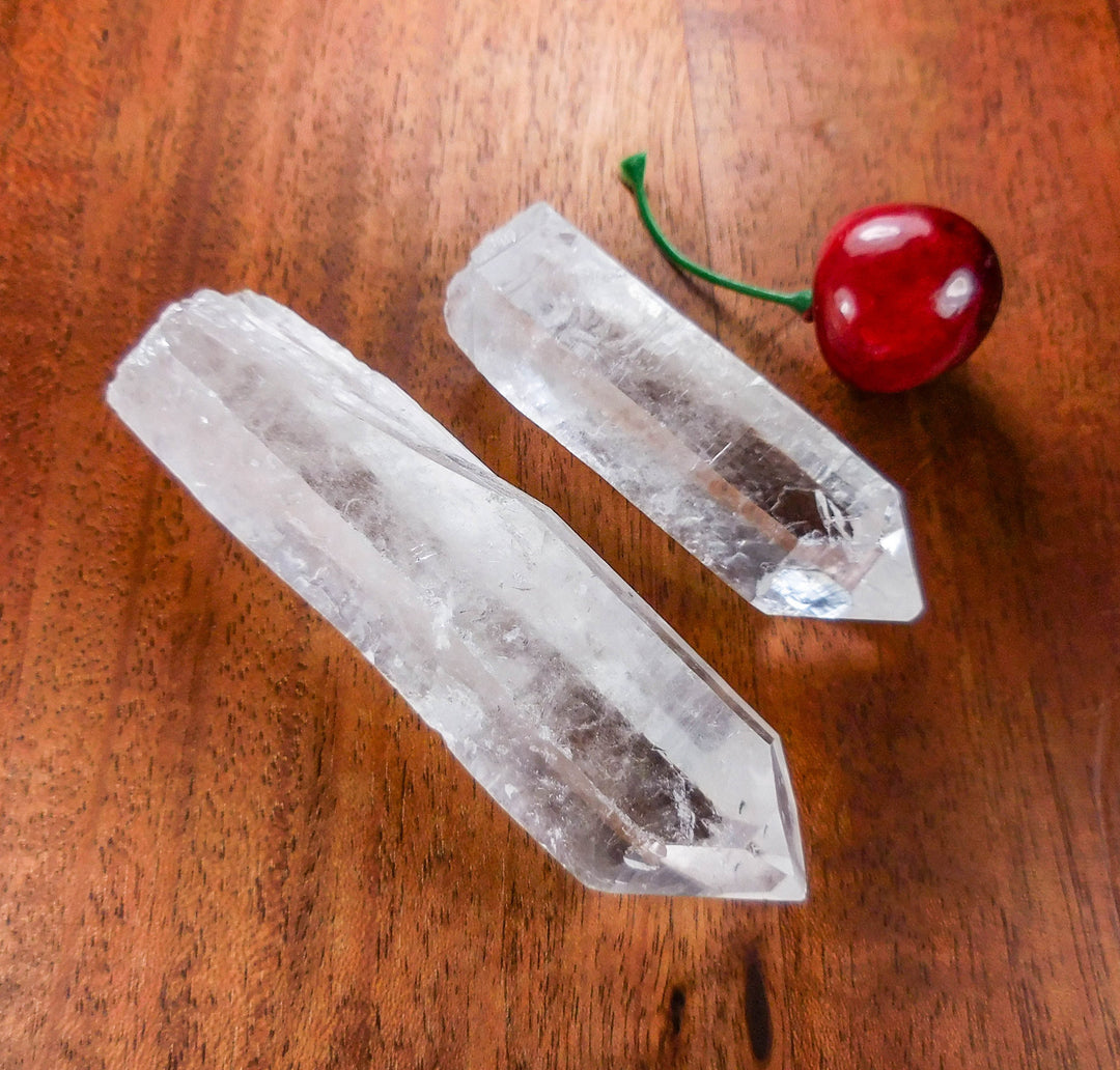 Large Clear Quartz Crystal Point, Rough Raw Gemstone Display Piece
