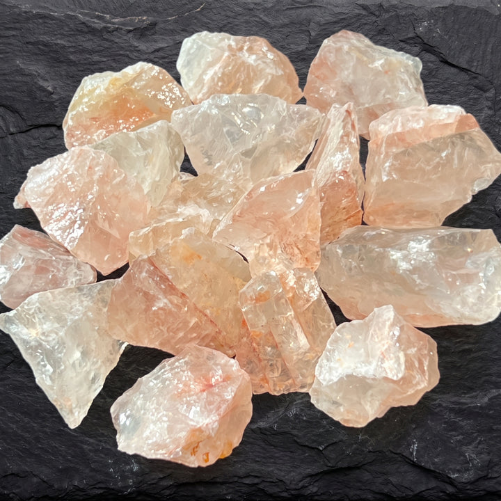 Fire Quartz Crystal Rough Raw Stones (By The Piece or Pound)