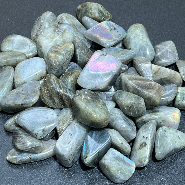 Labradorite Tumbled (1 LB) One Pound Bulk Wholesale Lot Polished Natural Gemstones