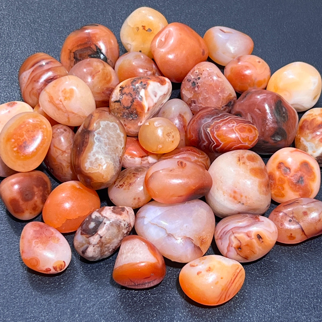 Carnelian Red Agate Tumbled (1 Kilo)(2.2 LBs) Bulk Wholesale Lot Polished Natural Gemstones Healing Crystals And Stones