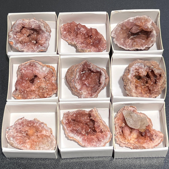 Pink Amethyst Clusters Druzy Geodes Rough Raw Stones