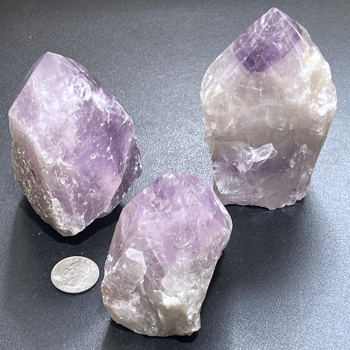 Amethyst Crystal Standing Tower Point Large Rough Carving