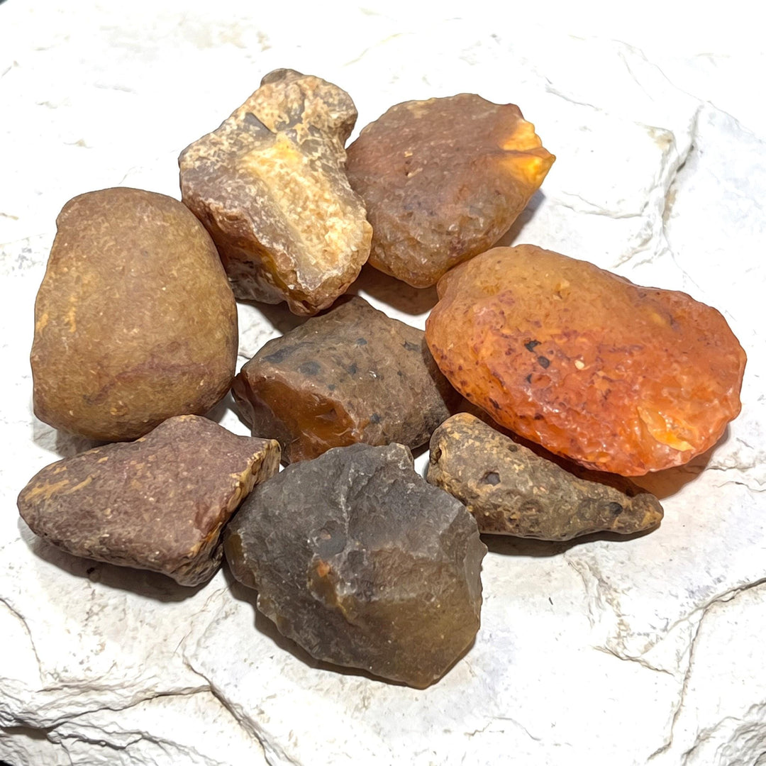 Large Red Carnelian Agate Crystal Rough River Stones (By The Piece Or Pound)