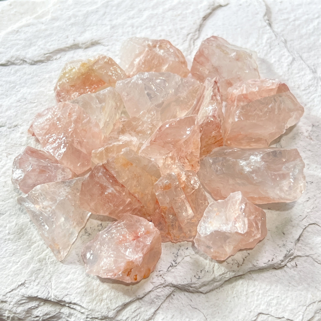 Fire Quartz Crystal Rough Raw Stones (By The Piece or Pound)