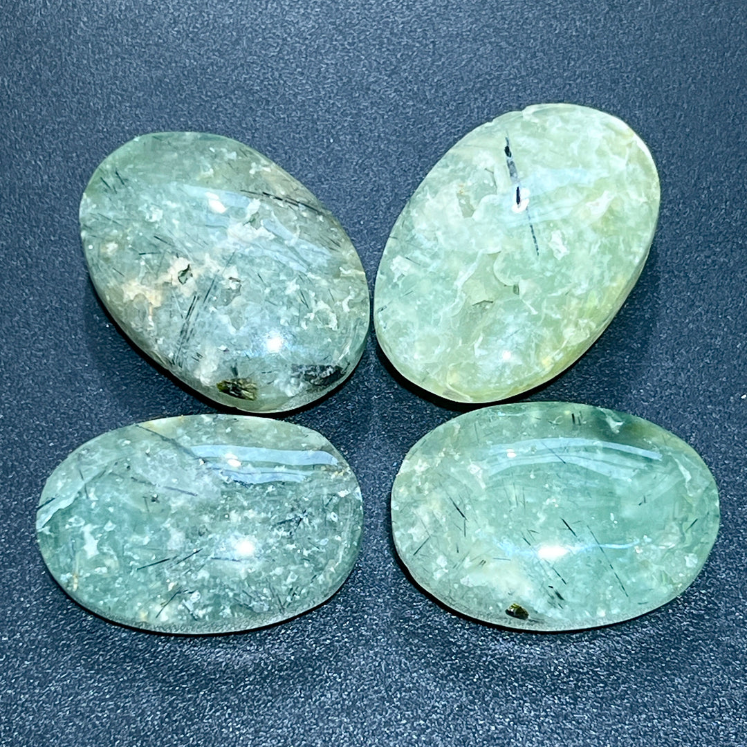 Prehnite Large Palm stones (3 Inches) Polished Natural Gemstones