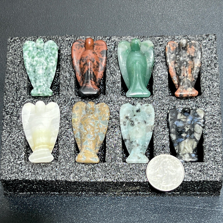 Assorted Angel Crystal Carvings (8 Pieces)