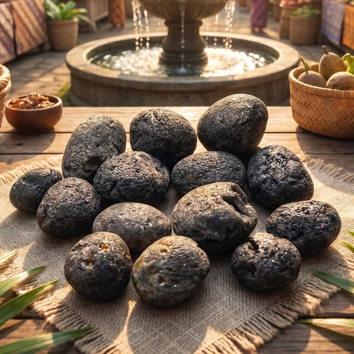 Agni Manitite Obsidian Naturally Rough Tumbled Stones