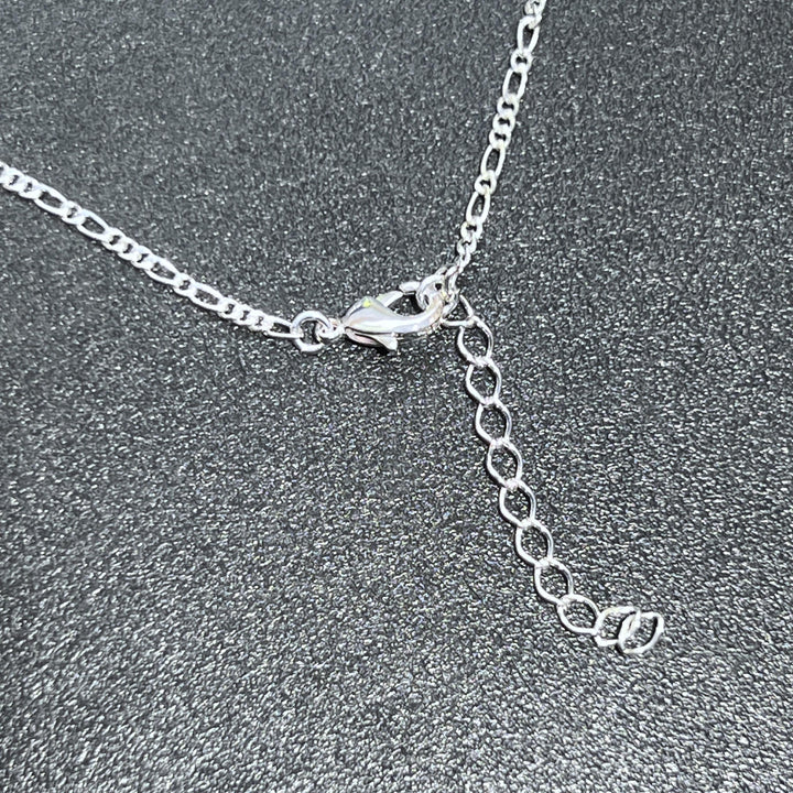 Choker Agate Slice Necklace Pendant (Silver Plated Edges)
