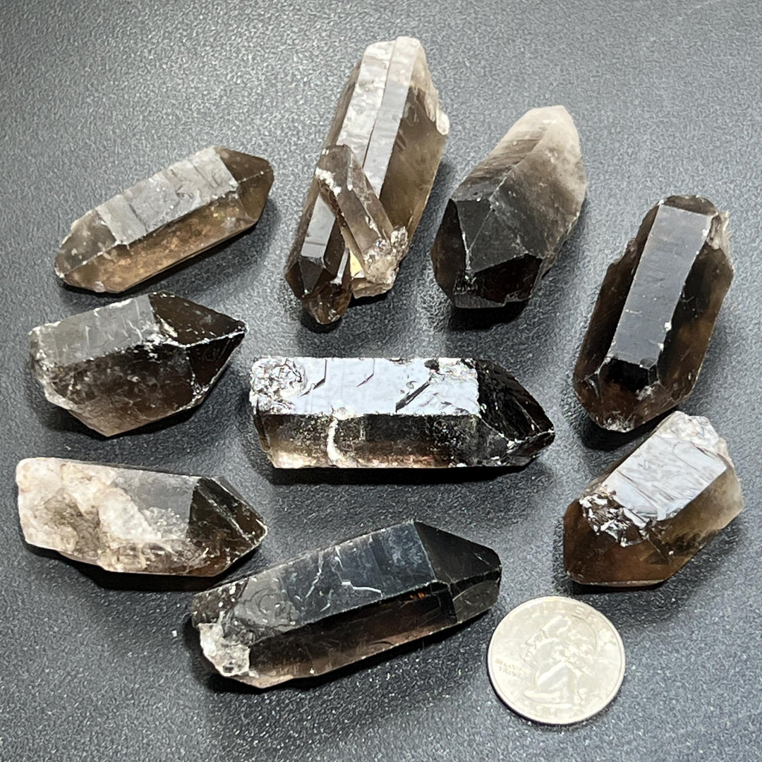 Smoky Quartz Crystal Rough Raw Points (By The Piece Or Pound)