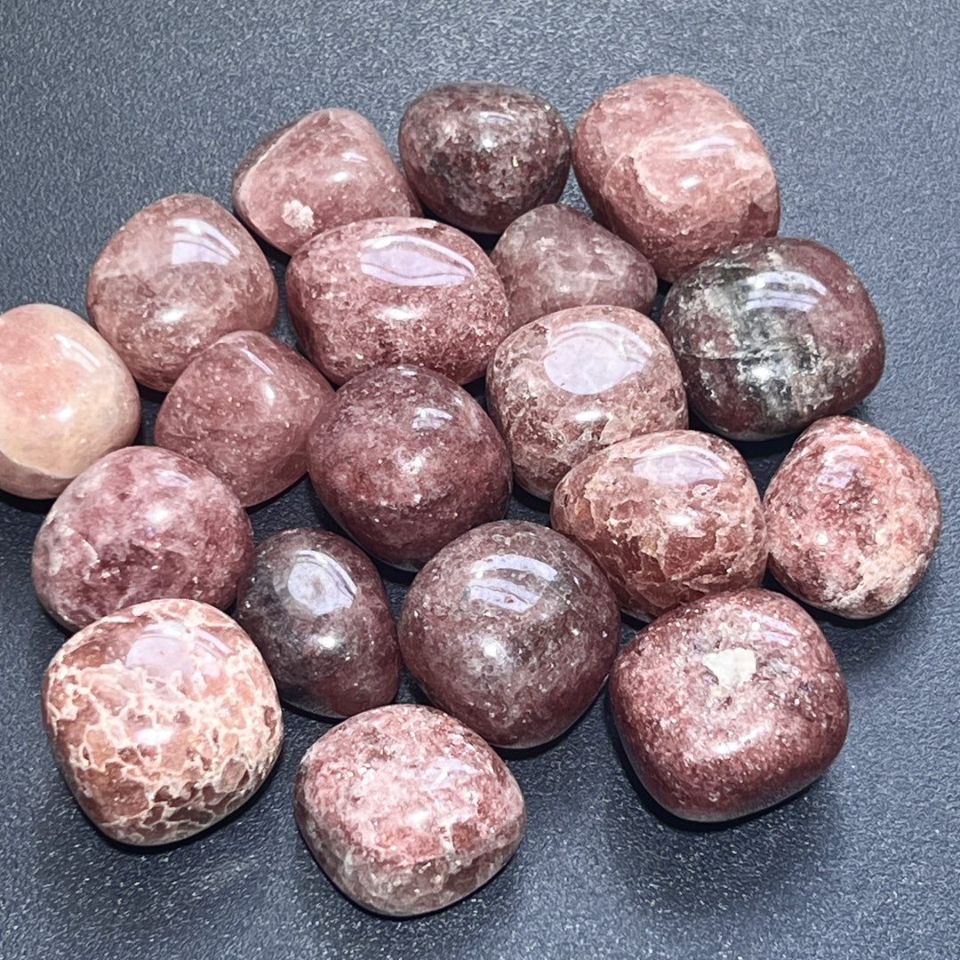 Strawberry Quartz Tumbled (1/2 lb)(8 oz) Bulk Wholesale Lot Half Pound Polished Natural Gemstones