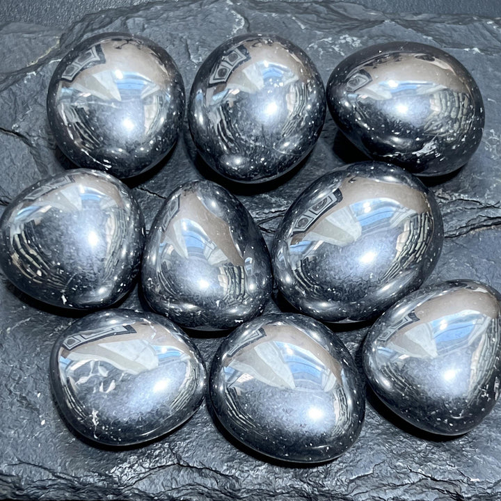 Silver Silicon Metaloid Terahertz Crystal Tumbled Stones (By The Piece Or Pound)