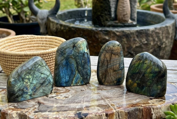 Labradorite Crystal Freeform Tower Polished Carving
