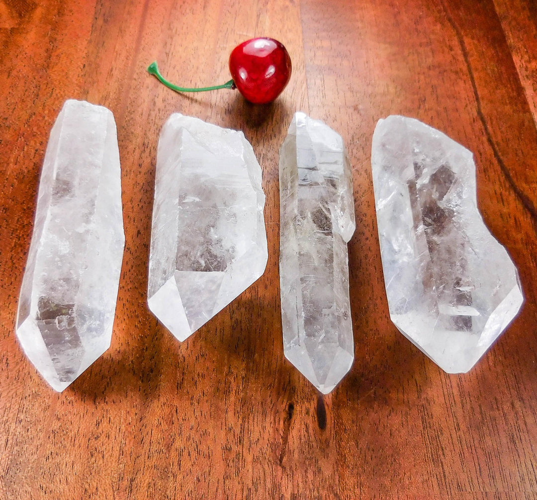 Large Clear Quartz Crystal Point, Rough Raw Gemstone Display Piece
