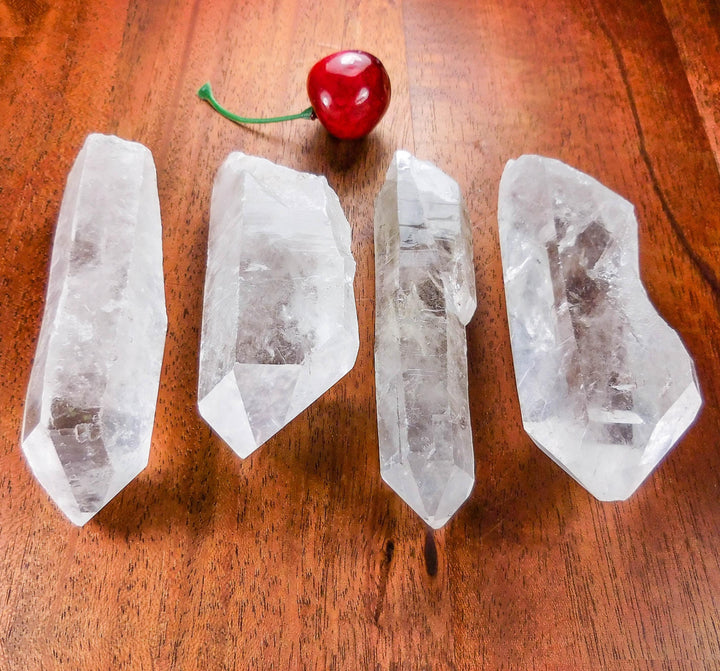 Large Clear Quartz Crystal Point, Rough Raw Gemstone Display Piece