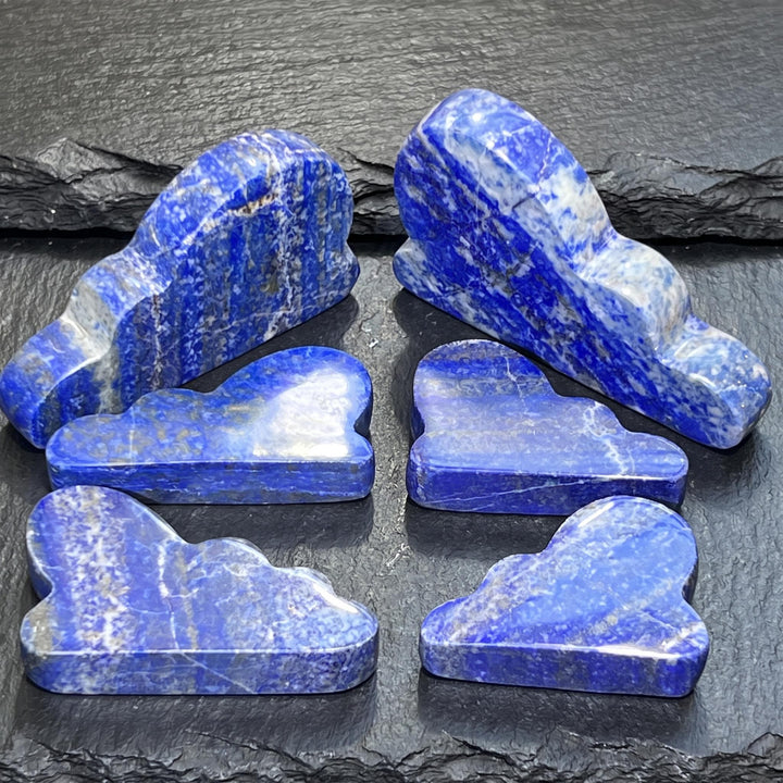 Lapis Lazuli Cloud Carving Blue Gemstone (UV Reactive)
