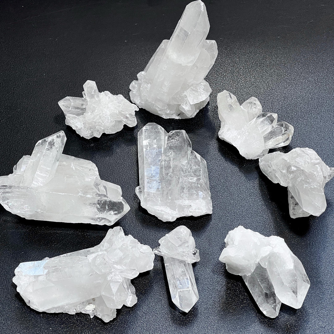 Clear Quarts Rocks Extra Quality Clear Quartz Crystal Clusters Gemstone Decor Supply ...