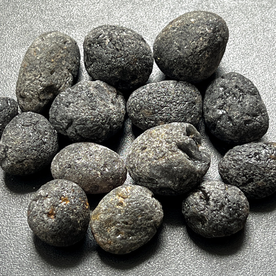Agni Manitite Obsidian Naturally Rough Tumbled Stones