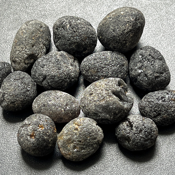 Agni Manitite Obsidian Naturally Rough Tumbled Stones
