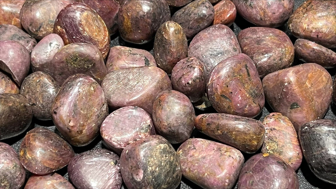 Bulk Wholesale Lot 1 Kilo ( 2.2 LBs ) Tumbled Red Ruby Polished Stones Natural Gemstones Crystals