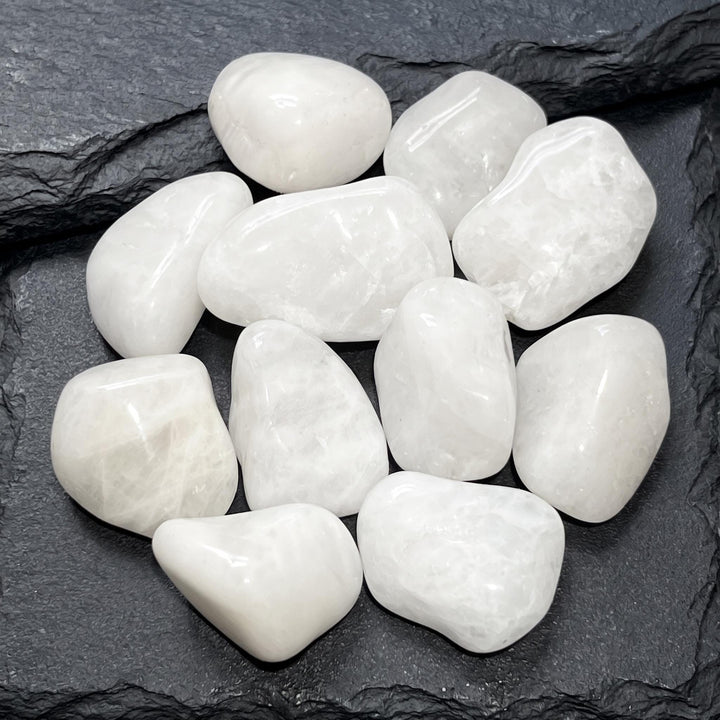 Large White Quartz Crystal Tumbled Stones (By The Piece or Pound)