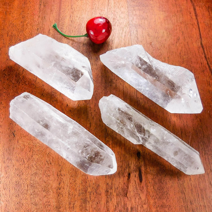 Large Clear Quartz Crystal Point, Rough Raw Gemstone Display Piece