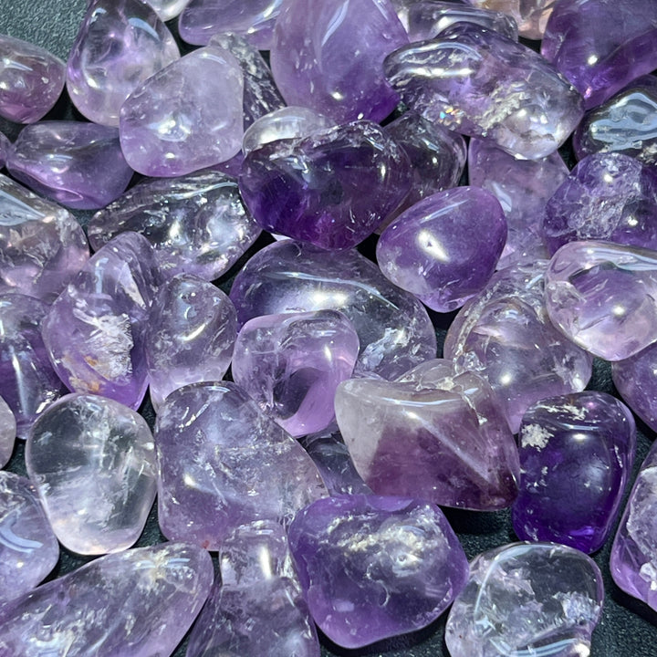 Amethyst Tumbled (1 Kilo)(2.2 LBs) Bulk Wholesale Lot Polished Natural Gemstones Healing Crystals And Stones