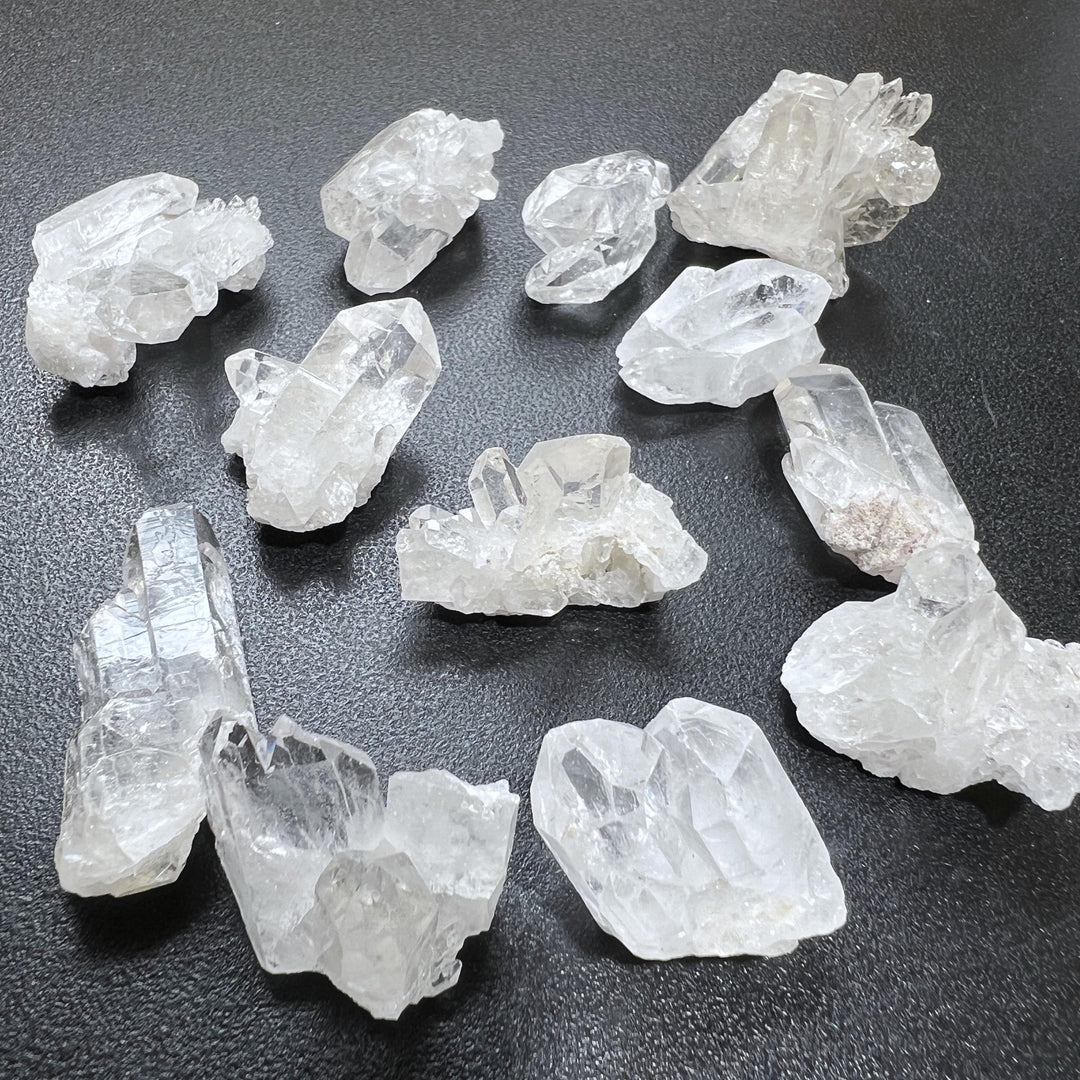 Small Clear Quartz Crystal Clusters (1-2 Inch) Rough
