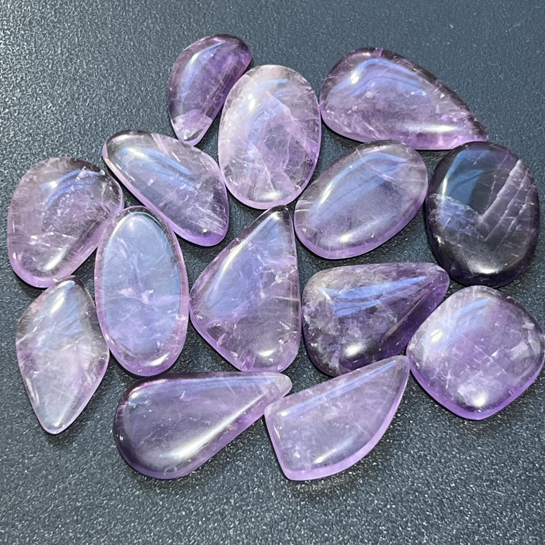 Purple Amethyst Crystal Cabochons (By The Piece or Gram)