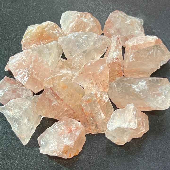Fire Quartz Crystal Rough Raw Stones (By The Piece or Pound)