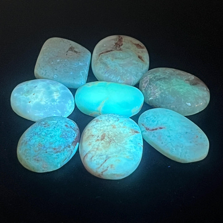 Chrysoprase Crystal Cabochons (By The Piece or Gram)(UV Reactive)