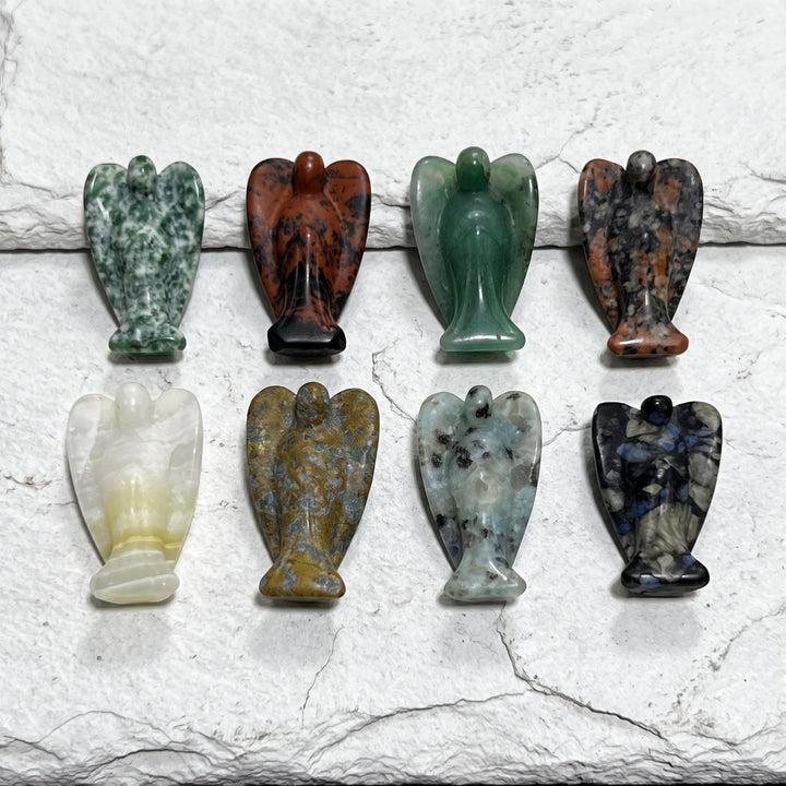 Assorted Angel Crystal Carvings (8 Pieces)