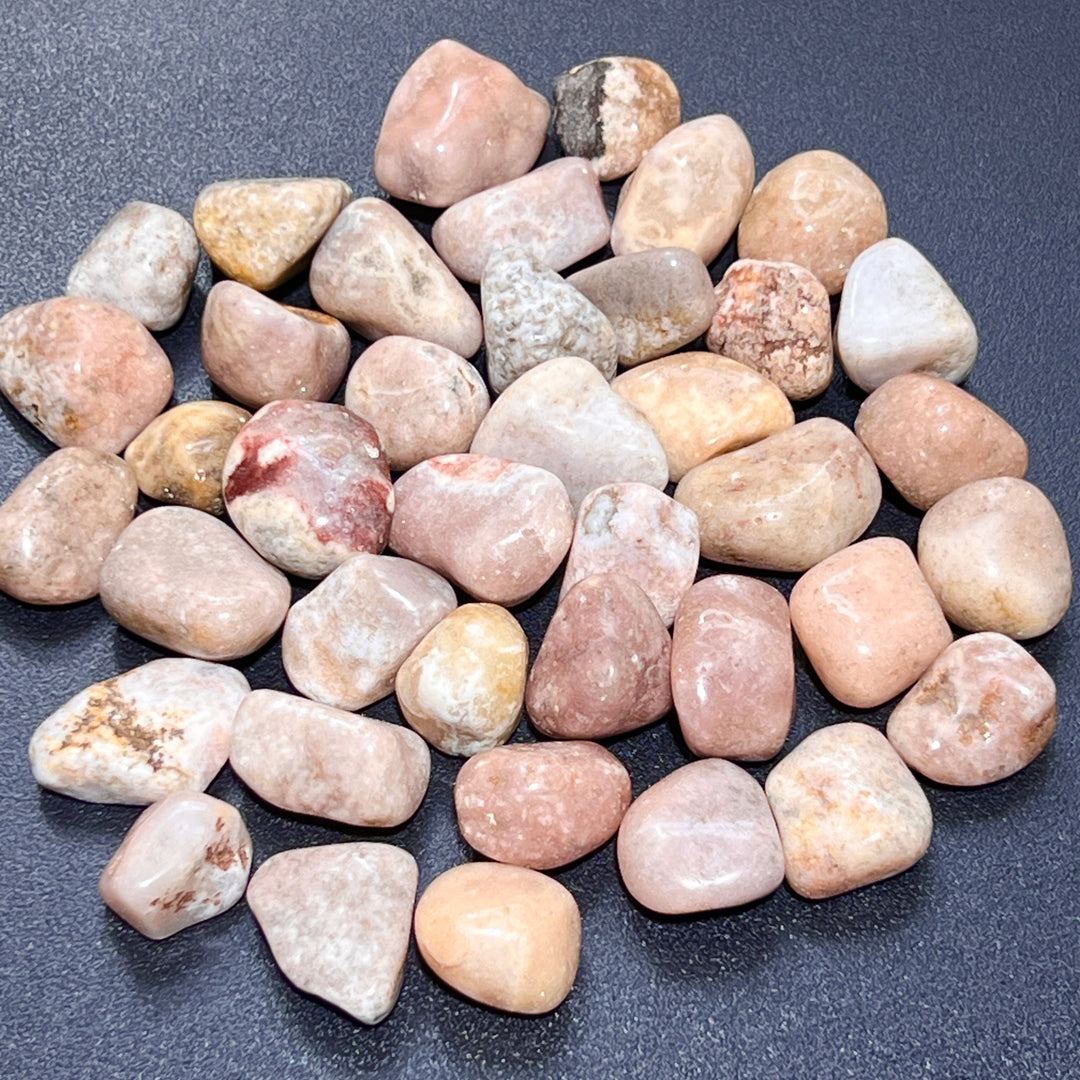 Pink Amethyst Tumbled (1/2 lb)(8 oz) Bulk Wholesale Lot Half Pound Polished Natural Gemstones Healing Crystals And Stones